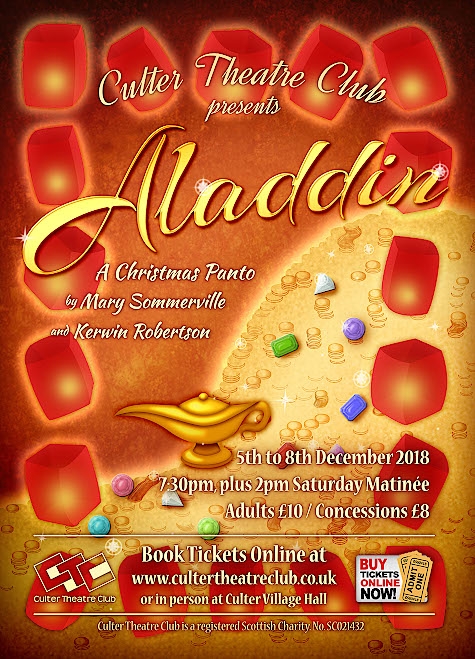 Culter Theatre Club - Aladdin 2018 Poster